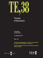 Temps d’Educació 38. Dimensions pedagògiques de l’Espai Europeu d’Educació Superior. Projecte integrat "INCLUD-ED: cohesió social i impacte polític a Europa"