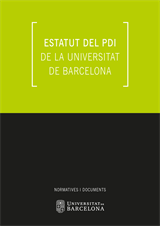 Estatut del personal docent i investigador de la Universitat de Barcelona (eBook)